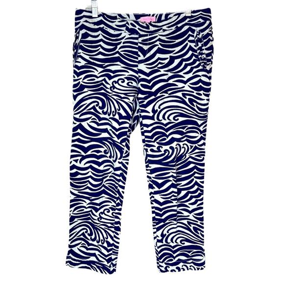 Lilly Pulitzer 100% Cotton Ankle Length Pants - Picture 1 of 5